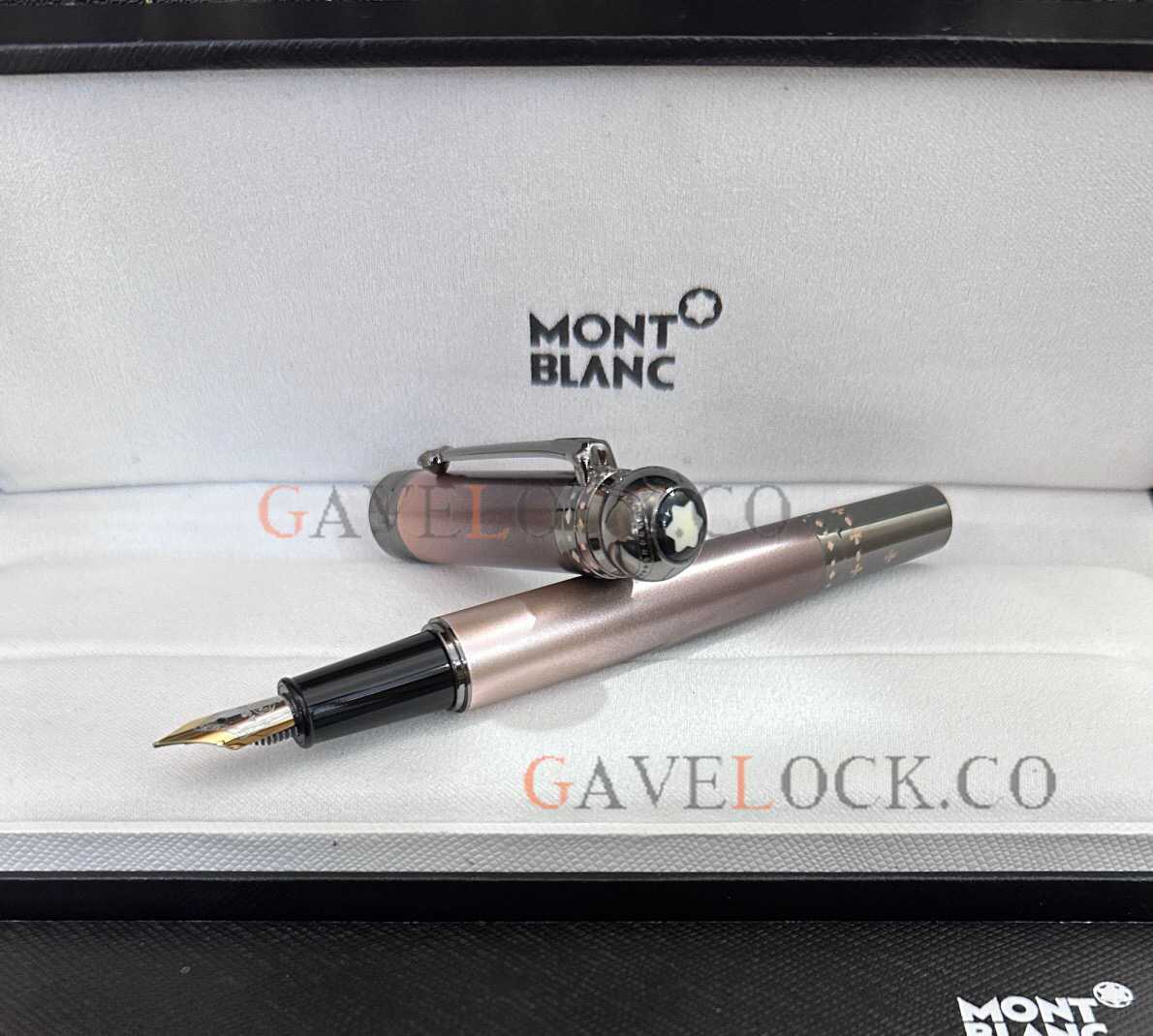 Replica Montblanc Joseph II. Limited Edition Purple and Black Fountain Pen